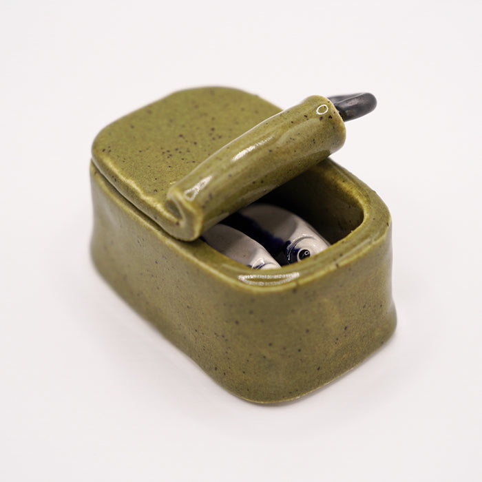 Sardine Chopstick Holder Set - Rustic Olive